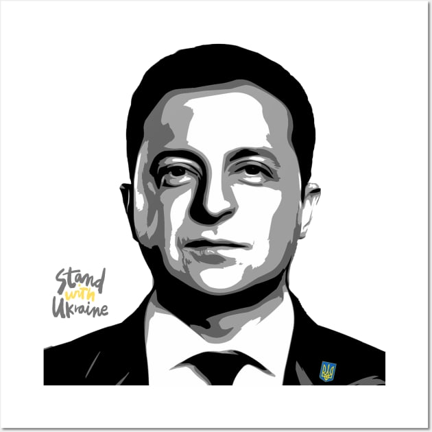 Zelensky Wall Art by tashashimaa